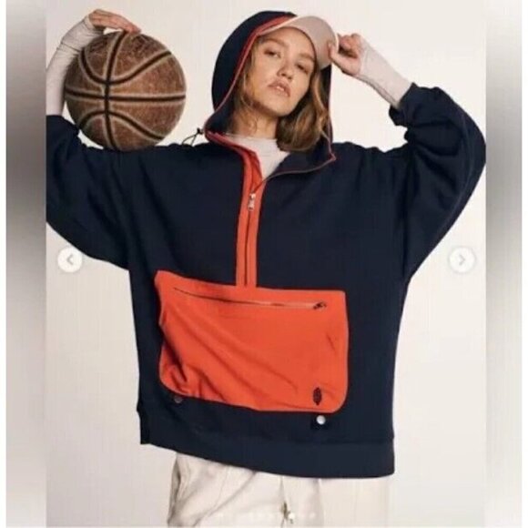 NEW FREE PEOPLE MOVEMENT AT YOUR BEST QUATER ZIP HOODIE SWEATER - Picture 2 of 9